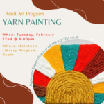 Adult Art Program yarn painting