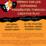 Improv for Life Expanding Possibilities Through Creative Play August 6th